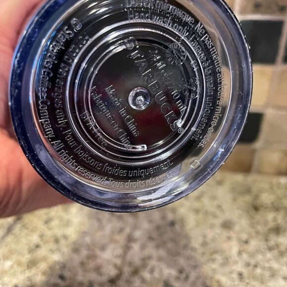 Starbucks LOVE Valentines Rare Tattoo Stitch 24 Ounce Tumbler EUC - Picture 11 of 16